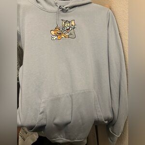 Tom & Jerry Vintage Blue Hoodie Size M